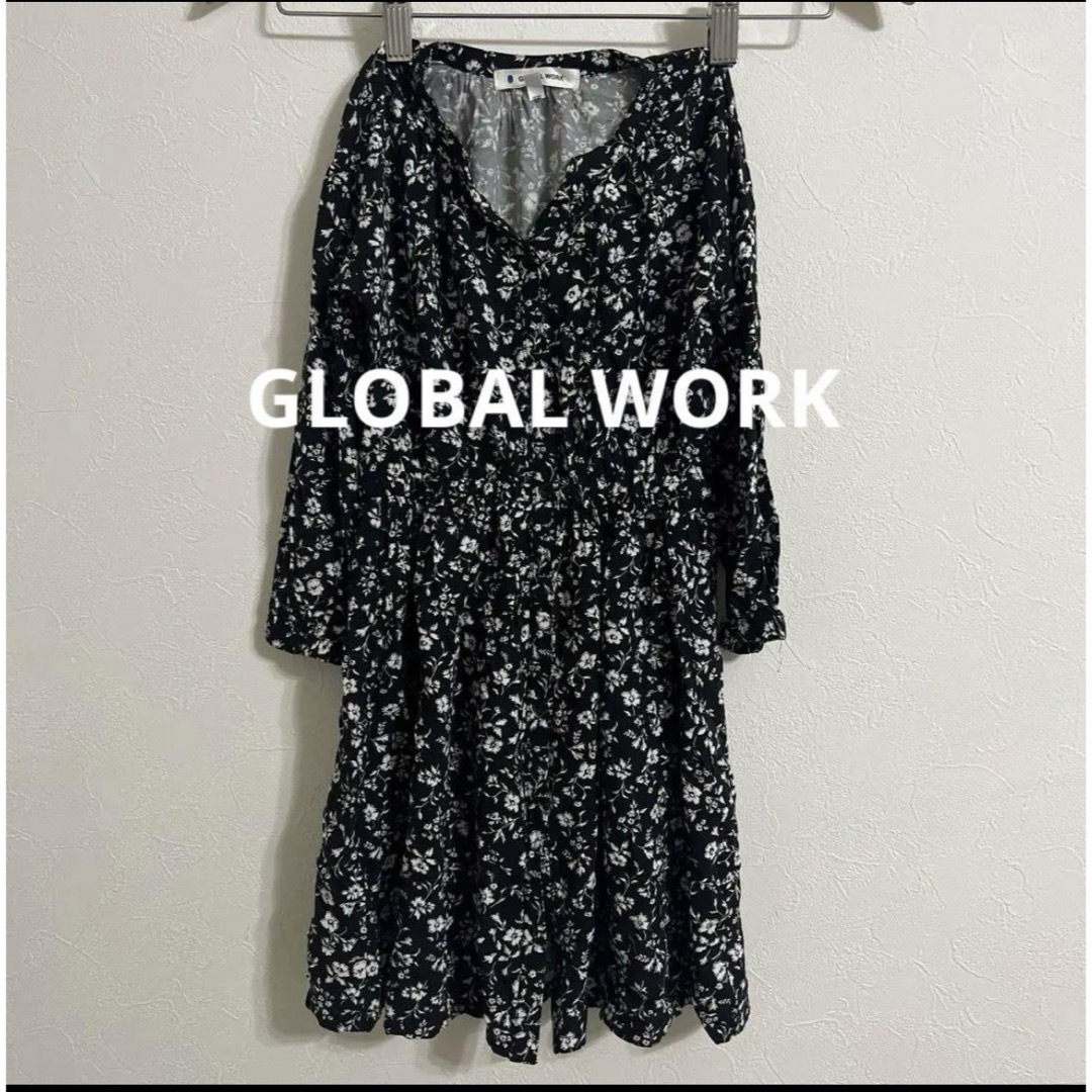 GLOBAL WORK(グローバルワーク)のGLOBAL WORK ワンピース　花柄 キッズ/ベビー/マタニティのキッズ服女の子用(90cm~)(ワンピース)の商品写真