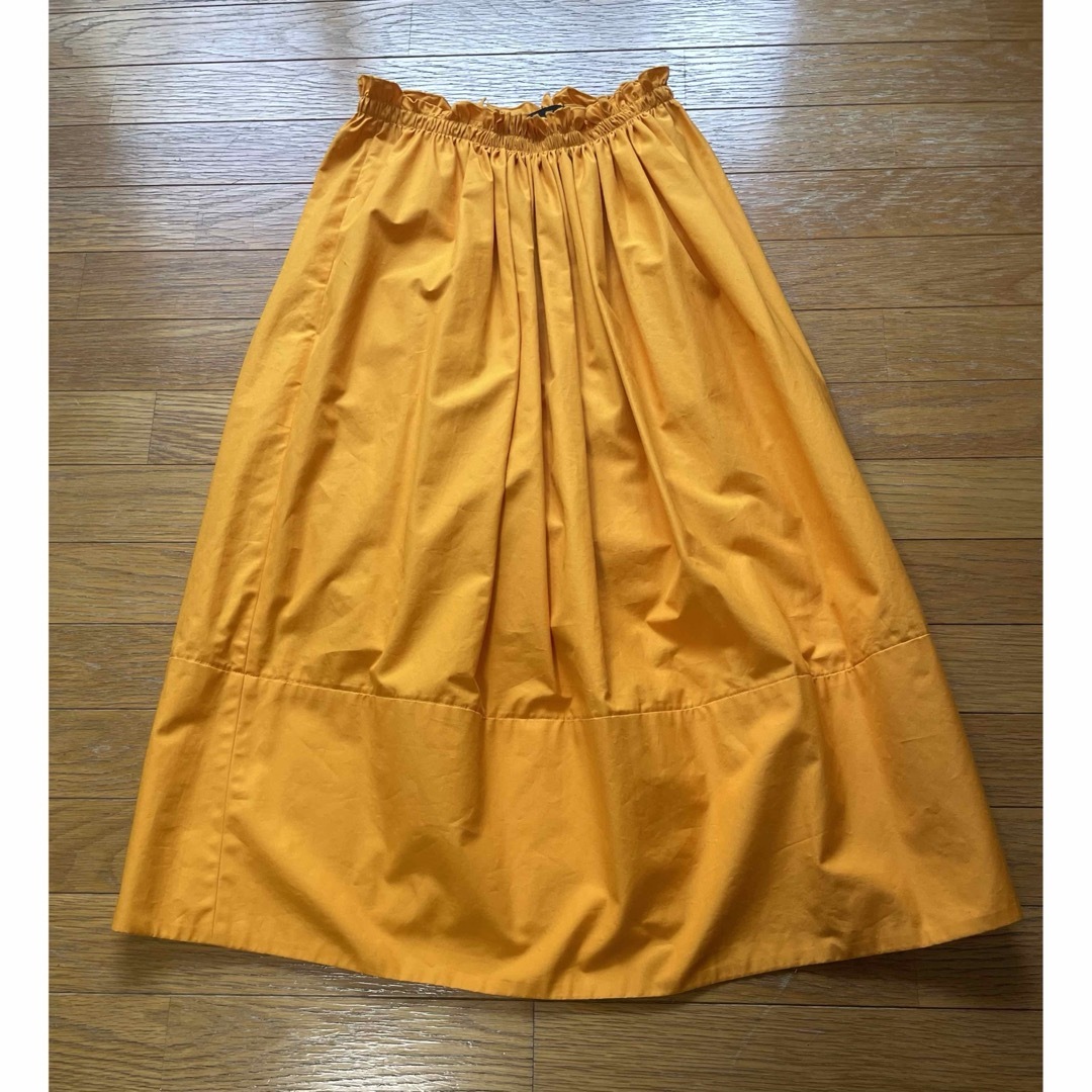 Drawer(ドゥロワー)の【新品未使用】ドゥロワー　ウエストギャザーロングスカート　36 レディースのスカート(ロングスカート)の商品写真
