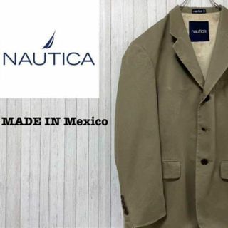 ノーティカ(NAUTICA)のノーティカ　メキシコ製　テーラードジャケット　ベージュ　スリーピース　裏地付き(テーラードジャケット)