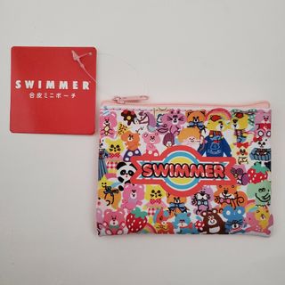 スイマー(SWIMMER)の★3/20まで★ SWIMMER ミニポーチ (ピンク) スイマー　キャンドゥ(キャラクターグッズ)