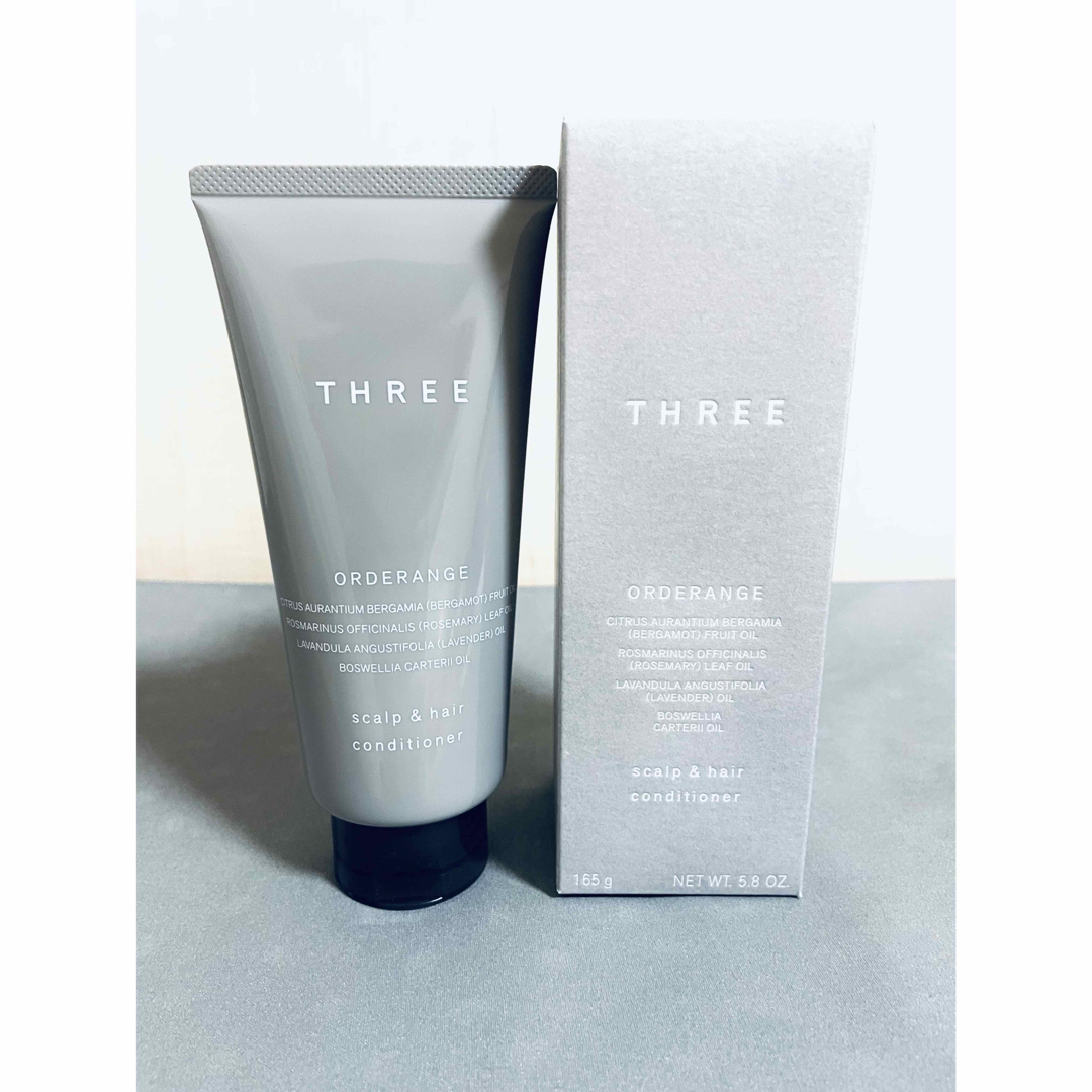 THREE(スリー)の【新品】THREEクレンジングオイル (3本)&ヘアトリートメント(1本) コスメ/美容のスキンケア/基礎化粧品(クレンジング/メイク落とし)の商品写真