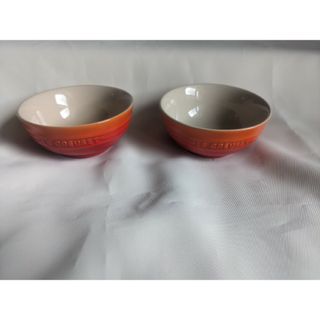 ルクルーゼ(LE CREUSET)のル・クルーゼ　ミニボウル　オレンジ　2個セット(食器)