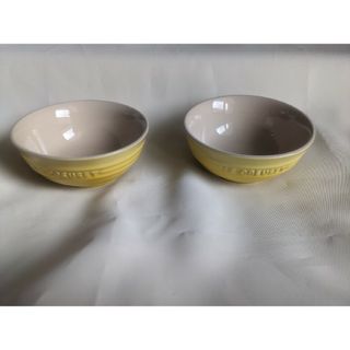 ルクルーゼ(LE CREUSET)のル・クルーゼ　ミニボウル　イエロー　2個セット(食器)