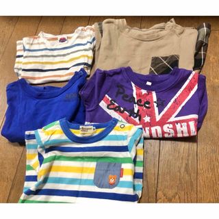 HOT BISCUITS - 保育園用に☆ホットビスケッツ　男の子ベビー春夏服Tシャツ5枚セット　80