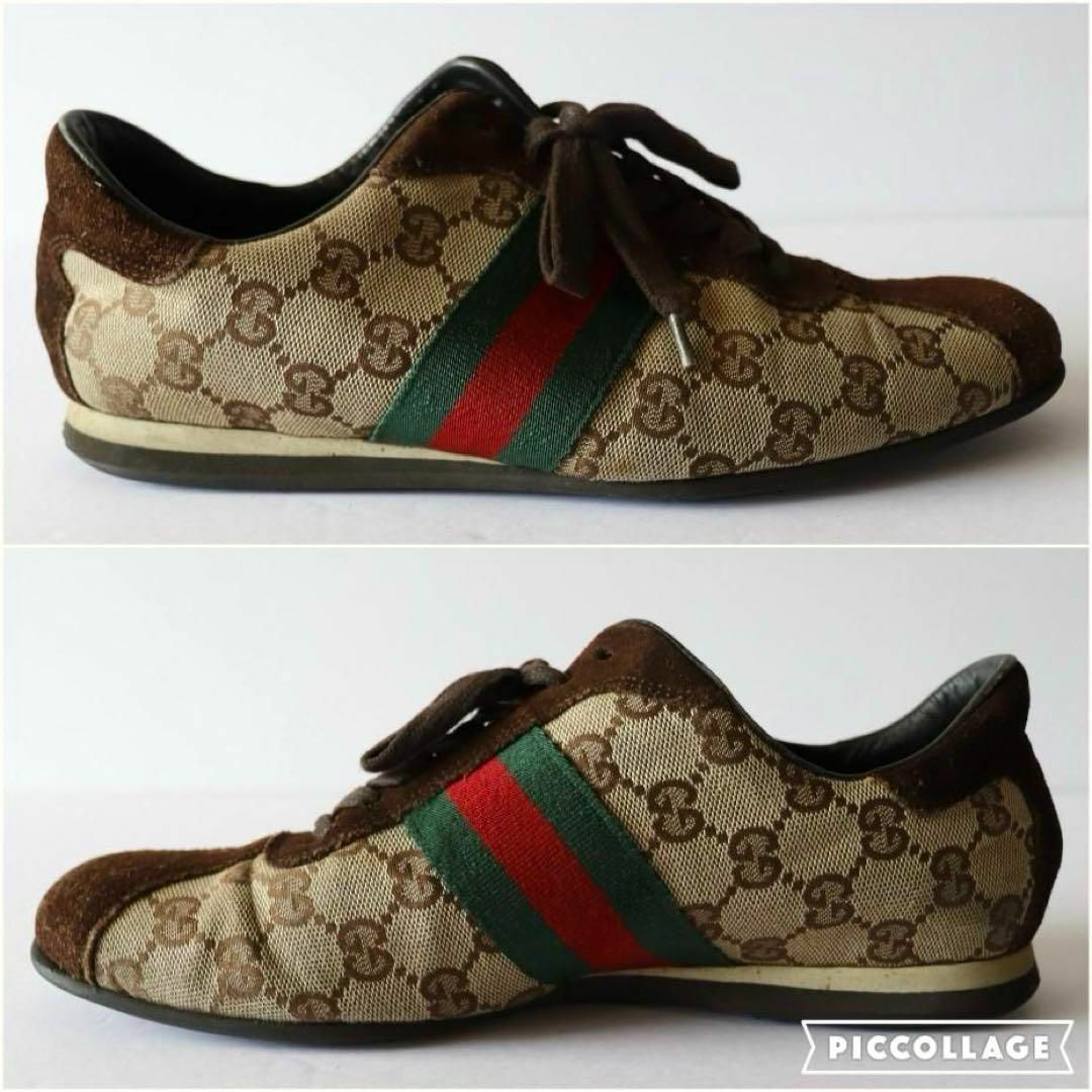 Gucci(グッチ)のグッチ GGキャンバス スエード シェリーライン ローカット スニーカー レディースの靴/シューズ(スニーカー)の商品写真