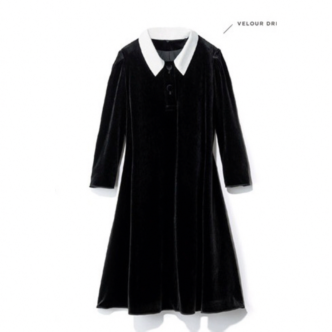 FOXEY NEW YORK(フォクシーニューヨーク)のVELOUR NOIR by FOXEY  Dress "Noir Chic" レディースのワンピース(ひざ丈ワンピース)の商品写真