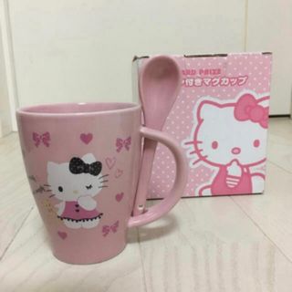 非売品 ハローキティ スプーン付き マグカップ サンリオ KITTY