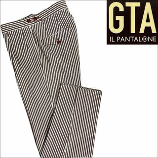 ジーティーアー(G.T.A)のJ5172 美品 GTA セルジオ シアサッカースラックス ブラウン 44(スラックス)