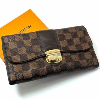 ルイヴィトン(LOUIS VUITTON)の美品 ルイヴィトン ダミエ ポルトフォイユ システィナ 長財布 ユニセックス(財布)