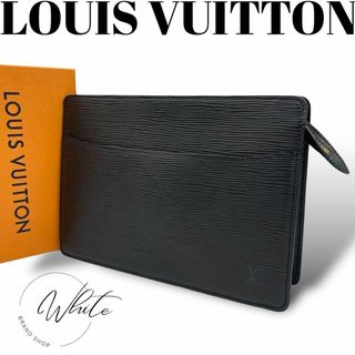 LOUIS VUITTON - 【極美品】ルイヴィトン ポシェット オム クラッチバッグ エピ 黒　セカンド