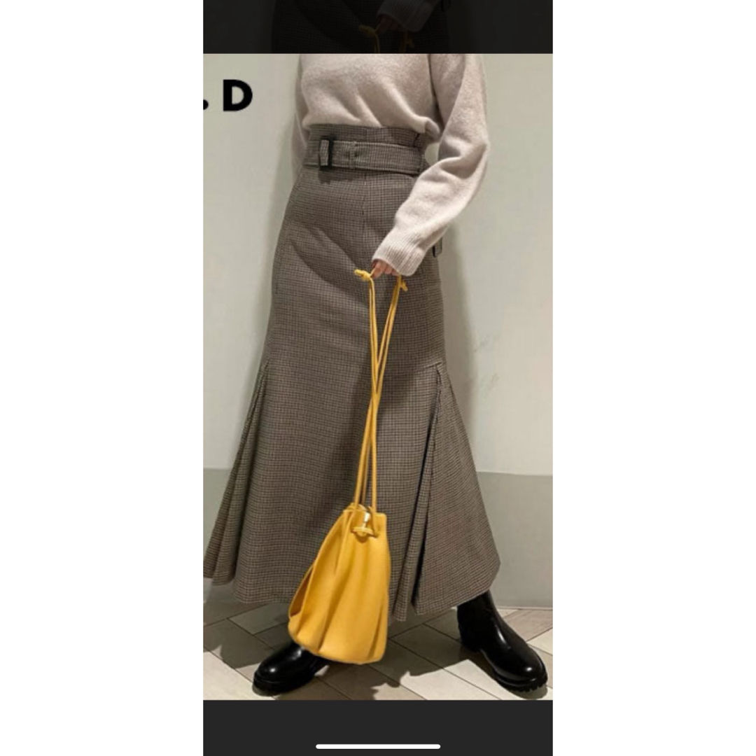 FRAY I.D(フレイアイディー)のFRAY I.D / プリーツヘムハイウエストスカート　SNIDEL レディースのスカート(ロングスカート)の商品写真