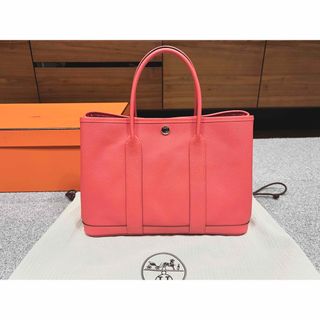 エルメス(Hermes)のエルメス HERMES ガーデンパーティー TPM 30 ローズジャイプール(ハンドバッグ)