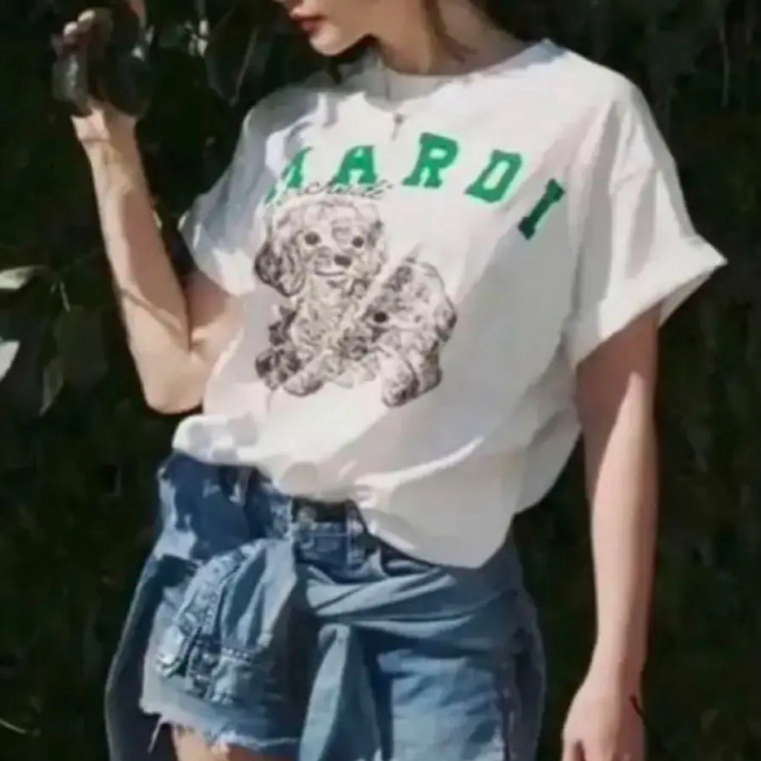 限定品❣️MARDI MERCREDI　紗栄子　コラボ　プードル　Tシャツ レディースのトップス(Tシャツ(半袖/袖なし))の商品写真
