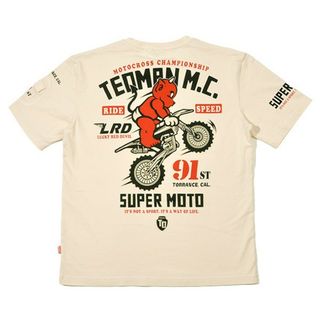 テッドマン(TEDMAN)のテッドマン/Tシャツ/ホワイト/TDSS-562/エフ商会/カミナリモータース(Tシャツ/カットソー(半袖/袖なし))