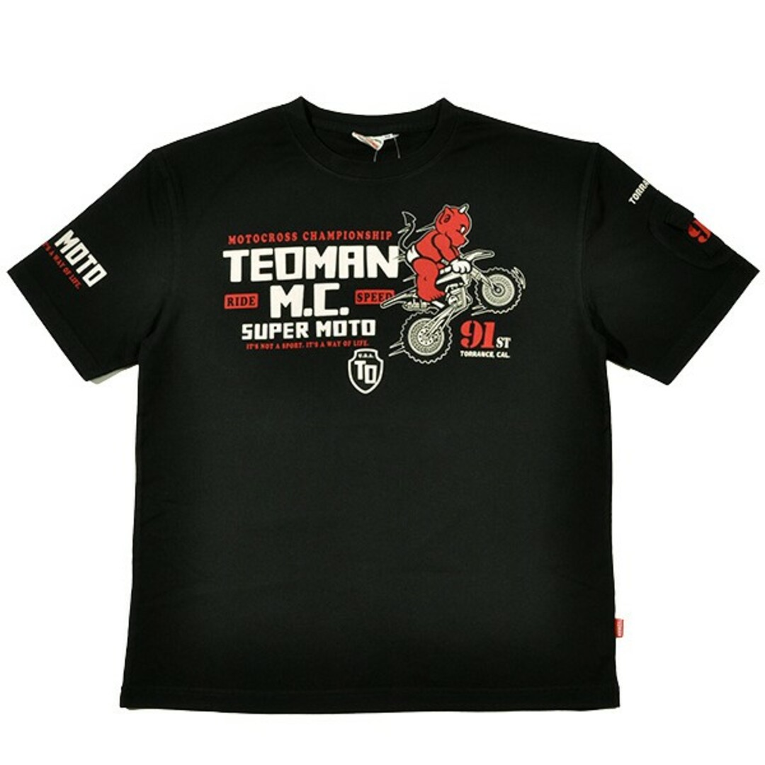 TEDMAN(テッドマン)のテッドマン/Tシャツ/ブラック/TDSS-562/エフ商会 メンズのトップス(Tシャツ/カットソー(半袖/袖なし))の商品写真