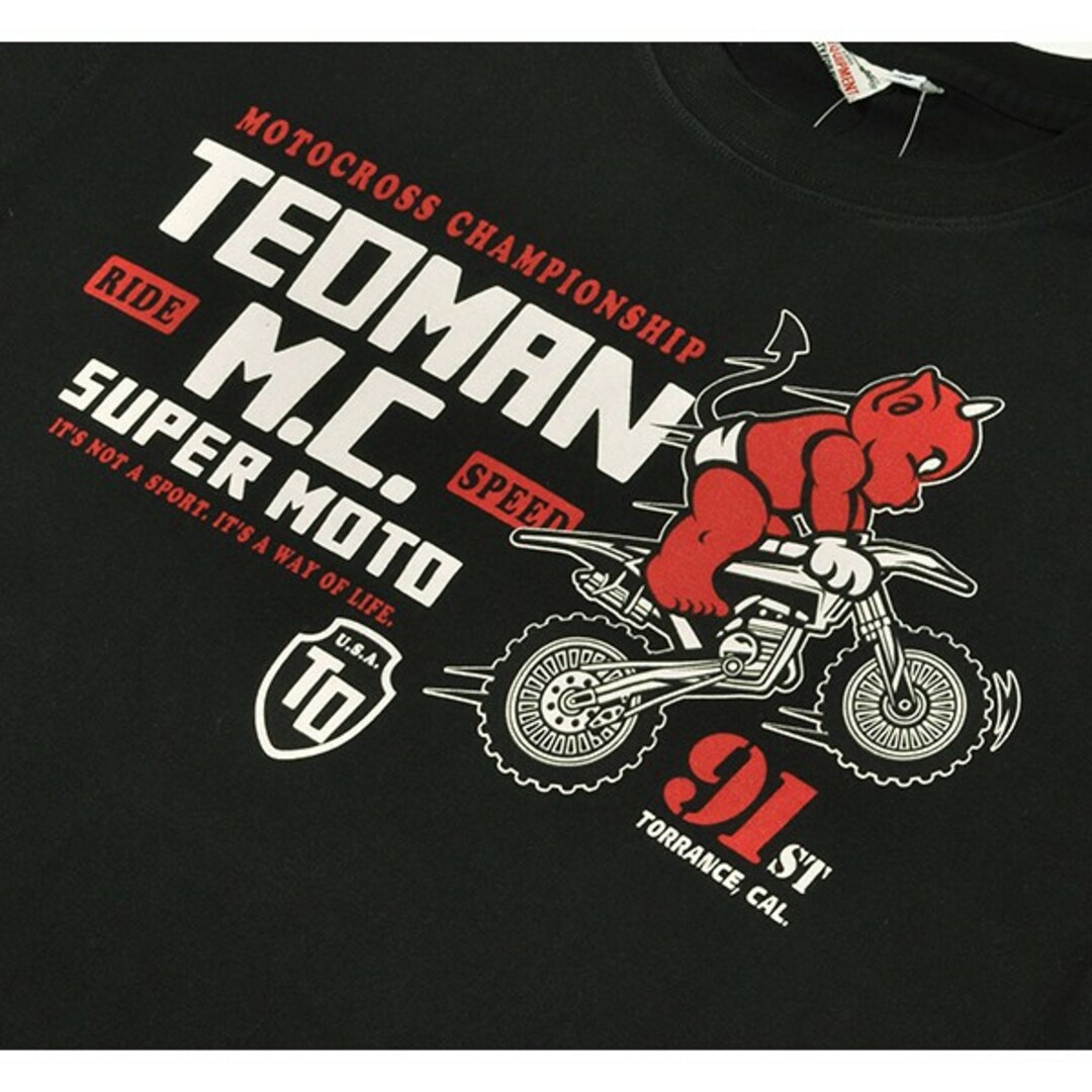 TEDMAN(テッドマン)のテッドマン/Tシャツ/ブラック/TDSS-562/エフ商会 メンズのトップス(Tシャツ/カットソー(半袖/袖なし))の商品写真