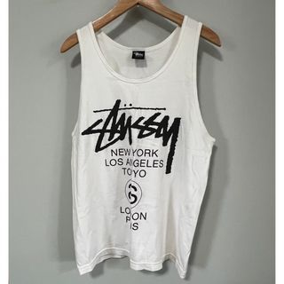 STUSSY - Stussy タンクトップ　ホワイト　M