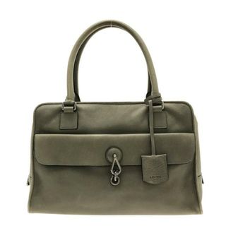 ロエベ(LOEWE)のロエベ ハンドバッグ - グレー レザー(ハンドバッグ)