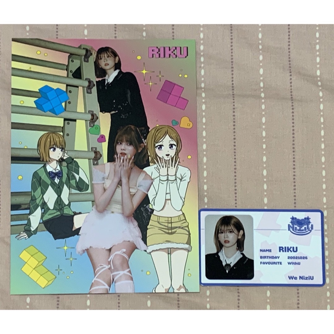 NiziU(ニジュー)のNiziU Press Play limited ポストカード ID リク エンタメ/ホビーのタレントグッズ(アイドルグッズ)の商品写真