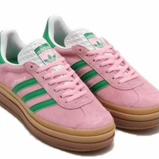 アディダス(adidas)の【新品 未使用】24㎝ アディダス GAZELLE BOLD W ガゼル ピンク(スニーカー)