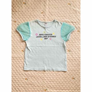 アナップキッズ(ANAP Kids)のANAP KIDS シースルー袖ロゴTシャツ(120)(Tシャツ/カットソー)