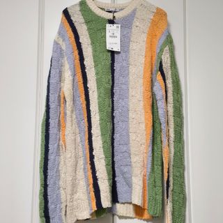 ザラ(ZARA)の【新品未使用】ZARA 総柄 セーター L(ニット/セーター)