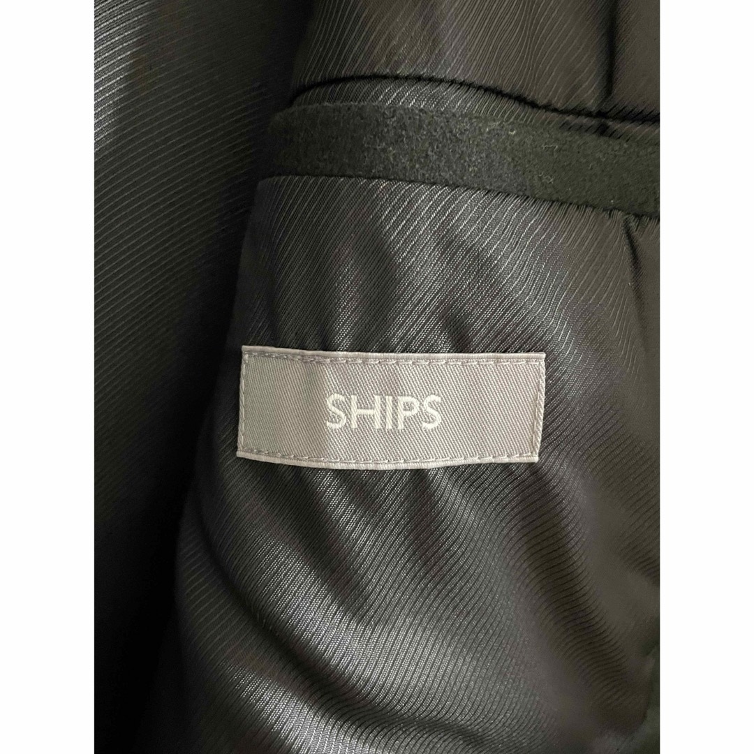 SHIPS(シップス)のSHIPSウールカシミヤシングルチェスターコートグリーン メンズのジャケット/アウター(チェスターコート)の商品写真