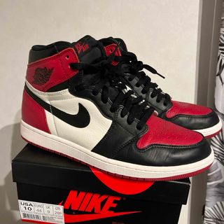 ジョーダン(Jordan Brand（NIKE）)のNIKE AJ1 high OG ブレッドトゥ　28cm 美品(スニーカー)