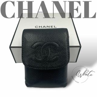 シャネル(CHANEL)のシャネル　CHANEL シガレットケース　キャビアスキン　ココマーク　ブラック(その他)