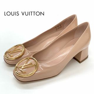 ルイヴィトン(LOUIS VUITTON)の7882 未使用 ヴィトン マドレーヌライン パテント LVサークル パンプス (ハイヒール/パンプス)