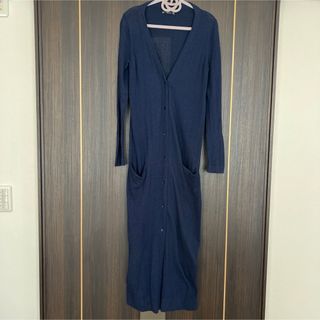 ZARA - ZARA ロングカーディガン　ネイビー　Sサイズ