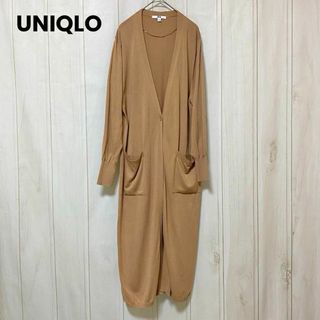 ユニクロ(UNIQLO)のst699 ユニクロ/UNIQLO/スリットロングカーディガン/薄手長袖/羽織り(カーディガン)