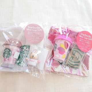 スターバックスコーヒー(Starbucks Coffee)の【新品未使用】STARBUCKS SAKURA2024 ミニカップ 他(ノベルティグッズ)