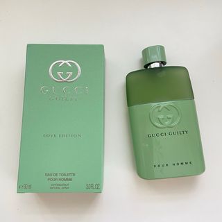 グッチ(Gucci)の【未使用】90ml GUCCI ギルティラブエディション オードトワレプールオム(香水(男性用))