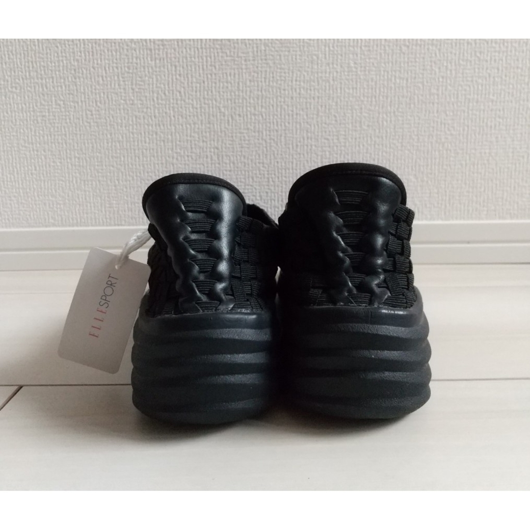 （780）ELLE SPORT ブラック シューズ（22.5cm） レディースの靴/シューズ(その他)の商品写真