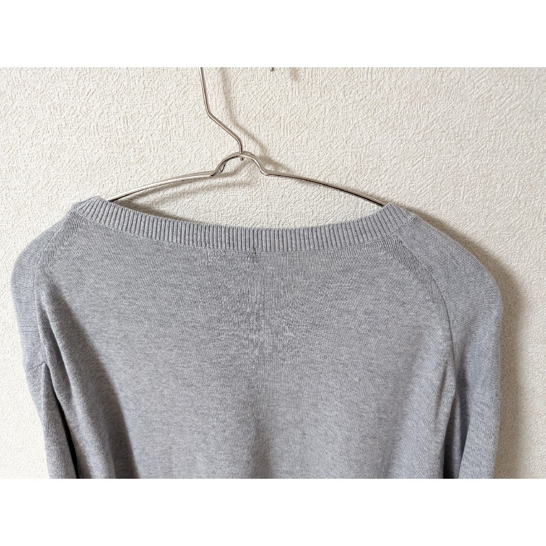 UNIQLO(ユニクロ)のUNIQLO ウォッシャブルコットンクルーネックセーター グレー L メンズのトップス(ニット/セーター)の商品写真