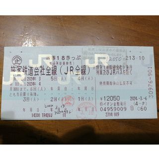 青春18切符2回分(鉄道)