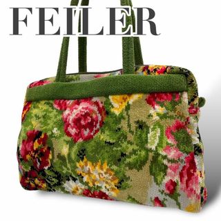 フェイラー(FEILER)の美品　FEILER フェイラー　s29 ハンドバッグ 花柄　マルチカラー　総柄(ハンドバッグ)