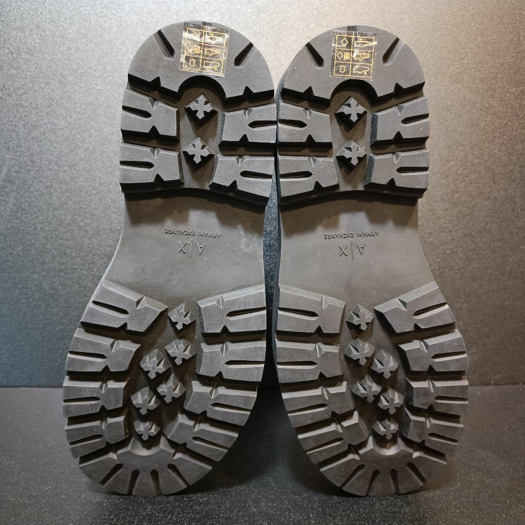 ARMANI EXCHANGE(アルマーニエクスチェンジ)のアルマーニエクスチェンジ（A|X） 本革ブーツ 黒 UK7 メンズの靴/シューズ(ブーツ)の商品写真