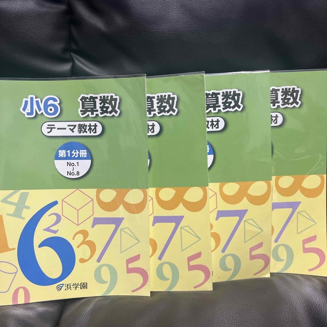 浜学園　小6 算数　テーマ教材　1年分　4冊セット エンタメ/ホビーの本(語学/参考書)の商品写真