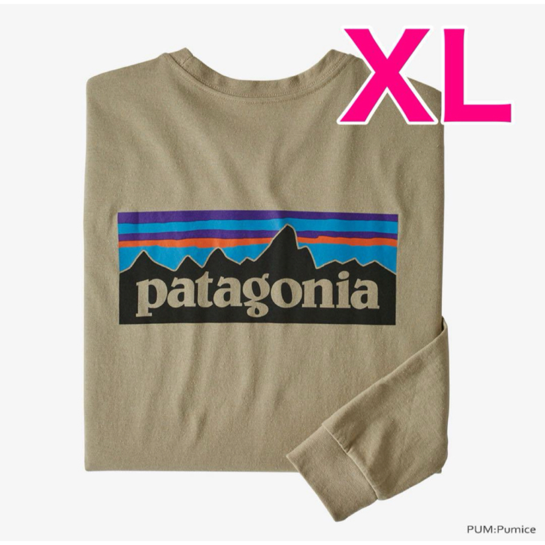 patagonia(パタゴニア)のXL【新品】パタゴニア メンズ・ロングスリーブ・P-6ロゴ・レスポンシビリティ メンズのトップス(Tシャツ/カットソー(七分/長袖))の商品写真