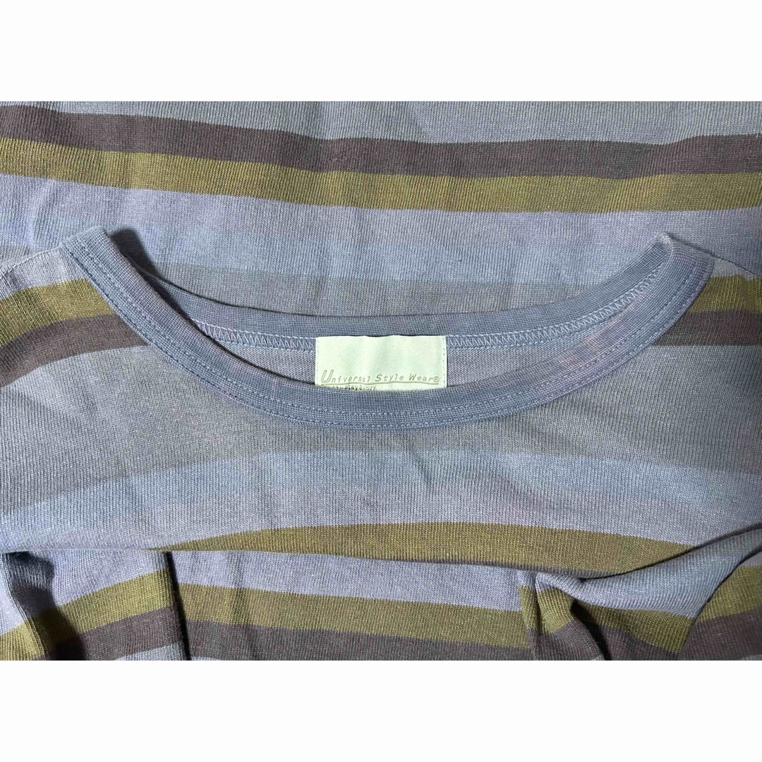 ボーダー　ロンT 古着　90s ストライプ　オーバーサイズ　ビッグシルエット メンズのトップス(Tシャツ/カットソー(七分/長袖))の商品写真