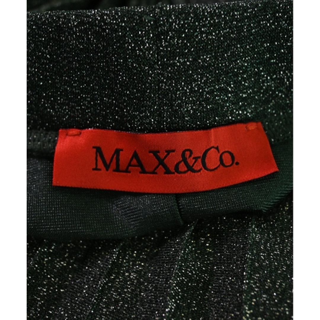 Max & Co.(マックスアンドコー)のMAX&CO. マックスアンドコー ひざ丈スカート XL 緑(ラメ) 【古着】【中古】 レディースのスカート(ひざ丈スカート)の商品写真