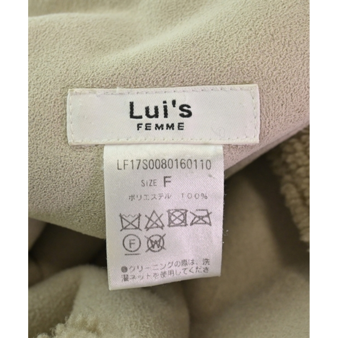 Lui's(ルイス)のLui's ルイス ムートンコート F ベージュ 【古着】【中古】 レディースのジャケット/アウター(ムートンコート)の商品写真