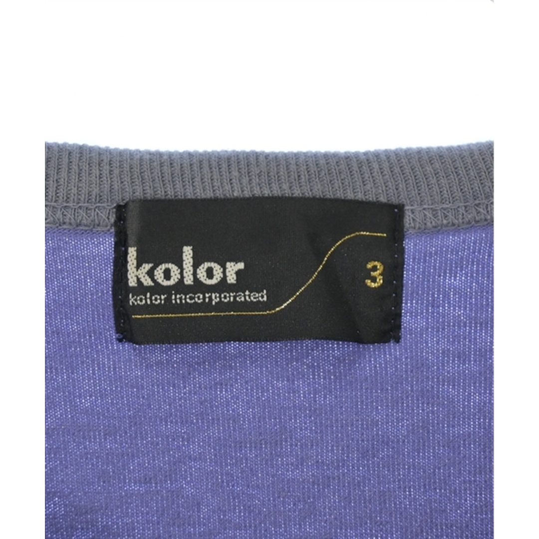 kolor(カラー)のkolor カラー Tシャツ・カットソー 3(L位) 紫系 【古着】【中古】 メンズのトップス(Tシャツ/カットソー(半袖/袖なし))の商品写真