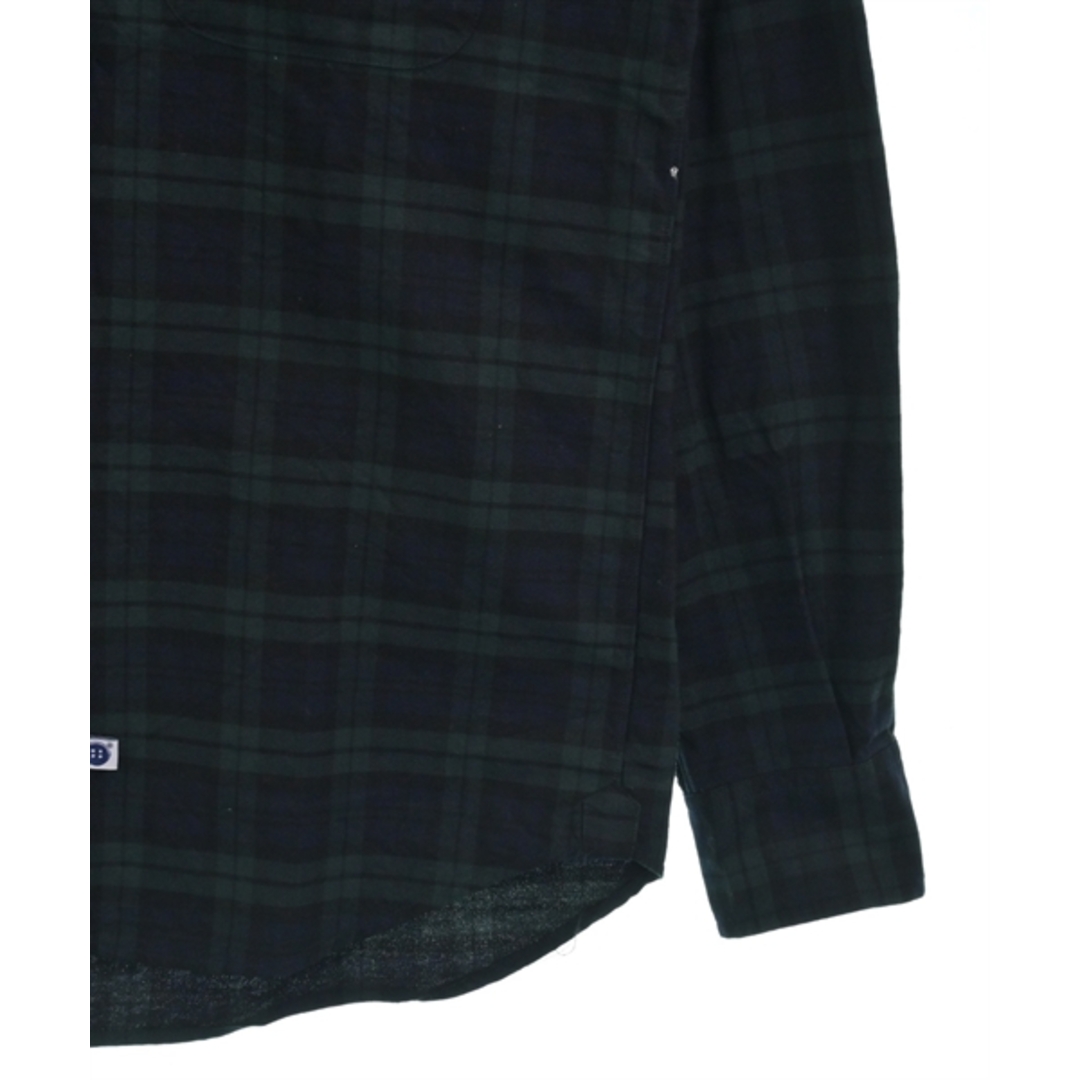 IKE BEHAR(アイクベーハー)のIKE BEHAR アイクベーハー カジュアルシャツ S 緑x紺(チェック) 【古着】【中古】 メンズのトップス(シャツ)の商品写真