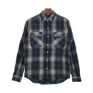 ダブルアールエル(RRL)のRRL ダブルアールエル カジュアルシャツ M 青x黄x黒(チェック) 【古着】【中古】(シャツ)