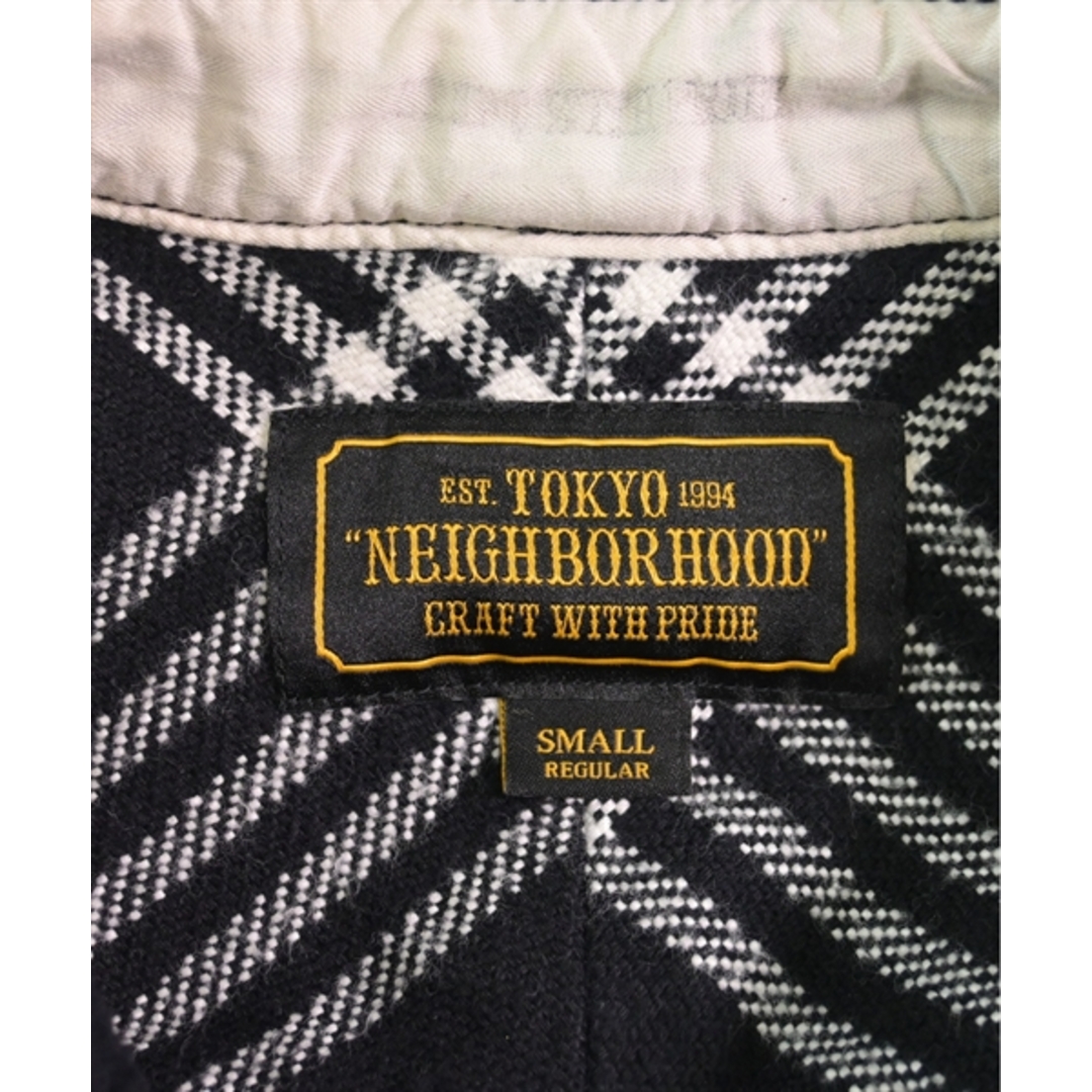 NEIGHBORHOOD(ネイバーフッド)のNEIGHBORHOOD カジュアルシャツ S 黒x白(チェック) 【古着】【中古】 メンズのトップス(シャツ)の商品写真