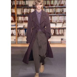 dries van noten トレンチコート　ドリスヴァンノッテン　パープル