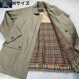 バーバリー(BURBERRY)のバーバリーズ✨ライナー付ヴィンテージステンカラーコート ノバチェック Mサイズ(ステンカラーコート)